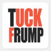 TUCK FRUMP VIERKANTE STICKER (Voorkant)