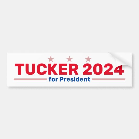 Tucker 2024 bumpersticker (Voorkant)