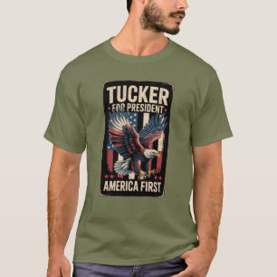 Tucker 2028 President Amerika Eerst Conservatief T-shirt