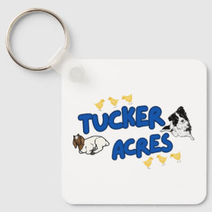 Tucker Acres dubbelzijdige Sleutelhanger