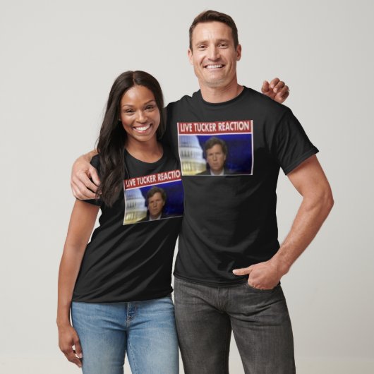 Tucker Carlson Live Tucker Reactie T-shirt (Unisex)