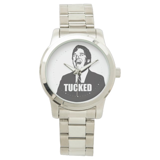 Tucker Carlson tucked meme conservatief MAGA Horloge (Voorkant)