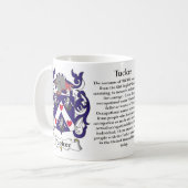 Tucker Family Coat of Arms Mok (Voorkant links)