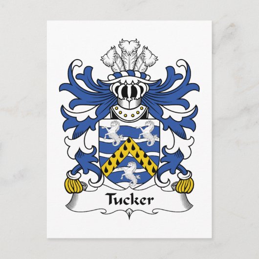 Tucker Family Crest Briefkaart (Voorkant)