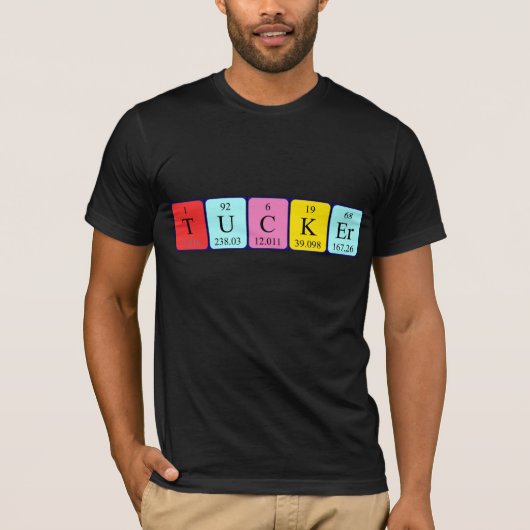 Tucker periodieke lijstnaam shirt (Voorkant)