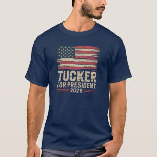 Tucker Voor President 2028 Amerika Eerst T-shirt