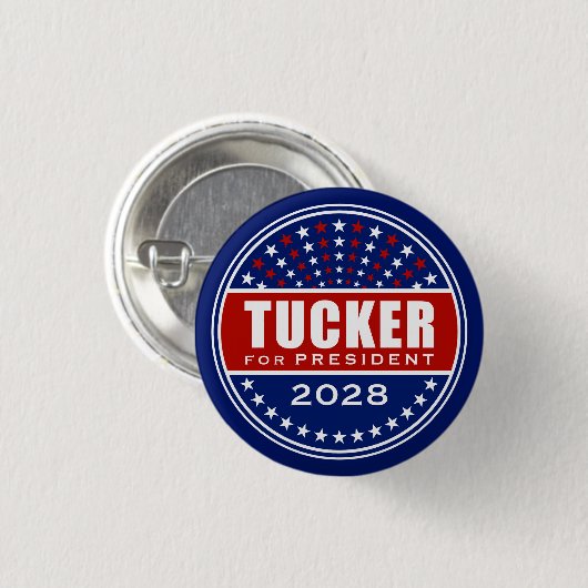 Tucker voor President 2028 Ronde Button 3,2 Cm (Voorkant /achterkant)