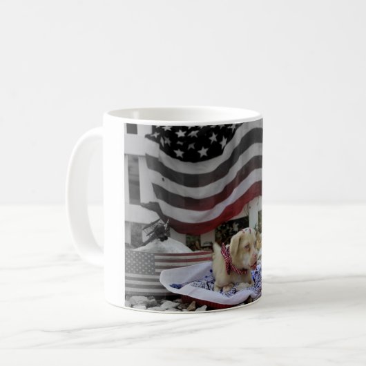 Tucker Wears Goggles America Coffee Mok (Voorkant links)