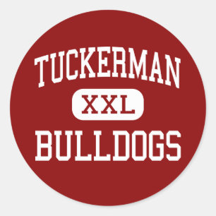 Tuckerman - Bulldogs - Hoog - Tuckerman Arkansas Ronde Sticker