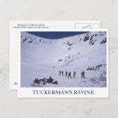 Tuckerman's Ravine Mount Washington Briefkaart (Voorkant / Achterkant)