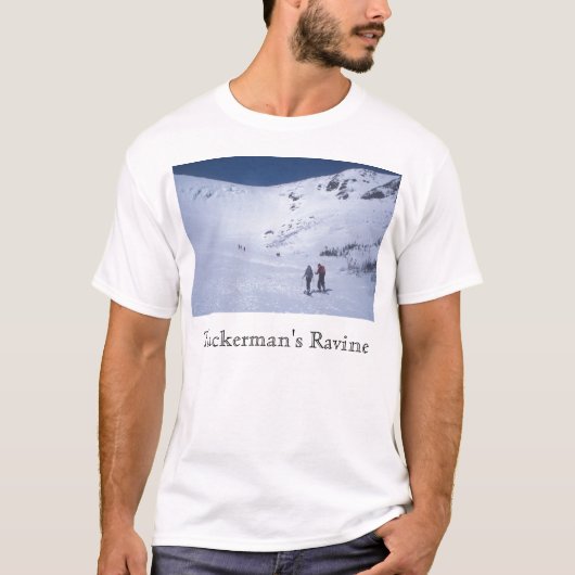 Tuckerman's Ravine Skiiers Mount Washington T-shirt (Voorkant)
