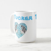 Tuckernaam met orka's, koffie-Mok Koffiemok (Voorkant links)