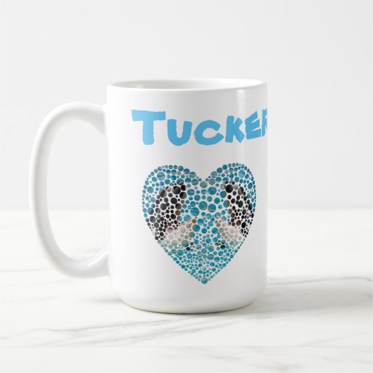 Tuckernaam met orka's, koffie-Mok Koffiemok (Links)