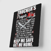 Tuckers houden me veilig en breng me thuis vierkante klok (Hoek)