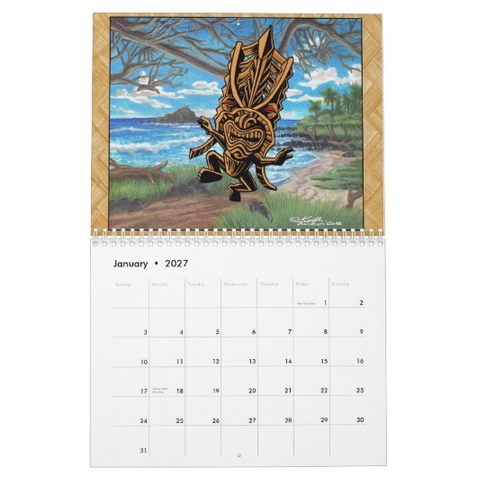 Tucker's Tiki Agenda Kalender (Jan 2027)
