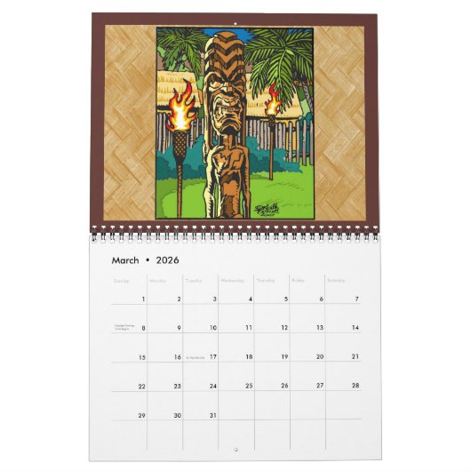 Tucker's Tiki Kalender (Mar 2026)