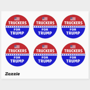 Tuckers voor Trump Ronde Sticker