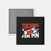 Tucking Fen Pin Bowling Player Sport Bowler Grappi Magneet (Voorkant / Achterkant)