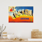 Tucson Arizona AZ Old Vintage Travel Souvenir Poster (Keuken)