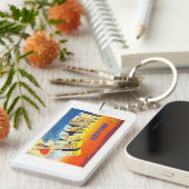 Tucson Arizona AZ Old Vintage Travel Souvenir Sleutelhanger (Voorkant Rechts)