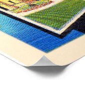 Tucson Arizona AZ Vintage Grote letter Briefkaart Poster (Hoek)