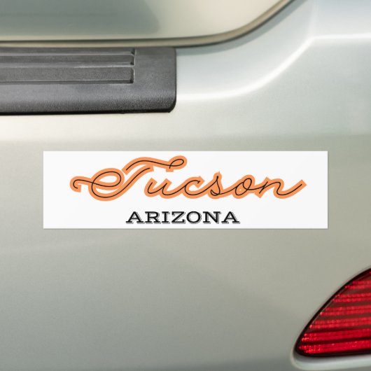 Tucson Arizona Bumpersticker (Op auto)