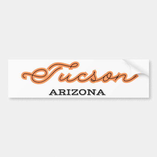 Tucson Arizona Bumpersticker (Voorkant)