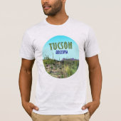 Tucson Arizona Cactus en Mountain  T-shirt (Voorkant)