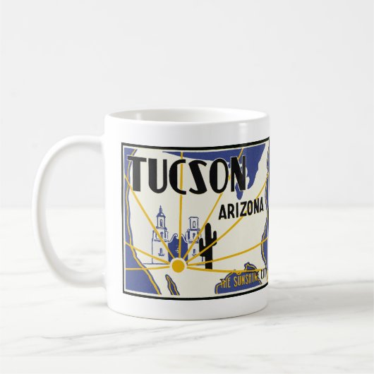 Tucson Arizona Coffee Mok (Links)
