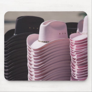 Tucson, Arizona. Cowboy-petten voor mannen en vrou Muismat