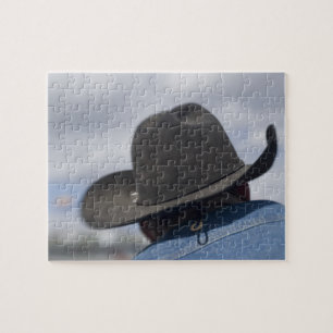 Tucson, Arizona. Cowboyhoeden in gebruik bij de Legpuzzel