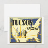 Tucson, Arizona De Sunshine City Briefkaart (Voorkant / Achterkant)