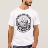 Tucson Arizona Desert Cactus Planten Adventure T-shirt (Voorkant)
