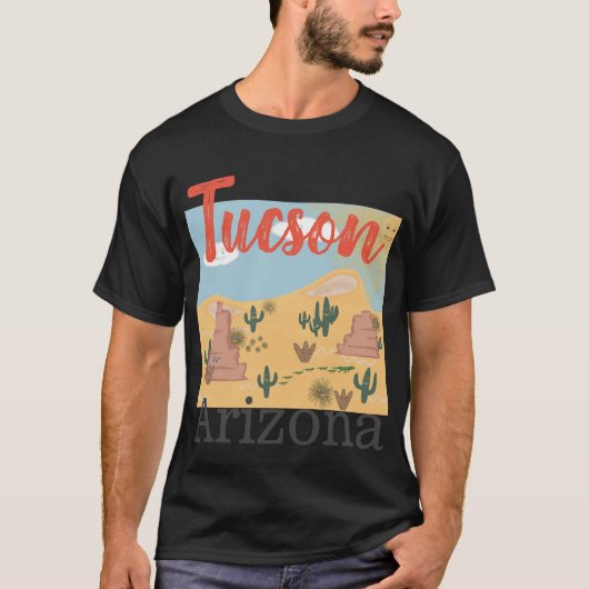 Tucson Arizona Desert, mannen T-shirt (Voorkant)