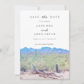 Tucson Arizona Desert Mountain Save The Date (Voorkant)