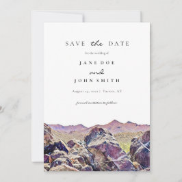 Tucson Arizona Desert Mountain slaat de datum op Save The Date