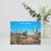 Tucson Arizona, Desert Southwest, Cacti Briefkaart (Staand voorkant)