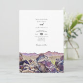 Tucson Arizona Desert Wedding Invitation Kaart (Staand voorkant)