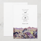 Tucson Arizona Desert Wedding Invitation Kaart (Voorkant / Achterkant)