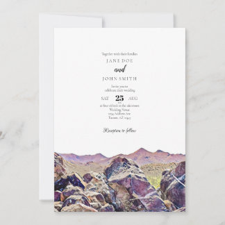 Tucson Arizona Desert Wedding Invitation Kaart