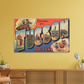 Tucson, Arizona - grote letterscènes Canvas Afdruk (Insitu (Woonkamer))