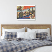 Tucson, Arizona - Grote lettertjes 2 Canvas Afdruk (Insitu (Slaapkamer))