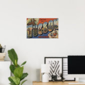 Tucson, Arizona - Grote lettertjes 2 Poster (Thuiskantoor)