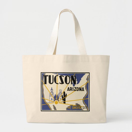 Tucson Arizona Grote Tote Bag (Voorkant)