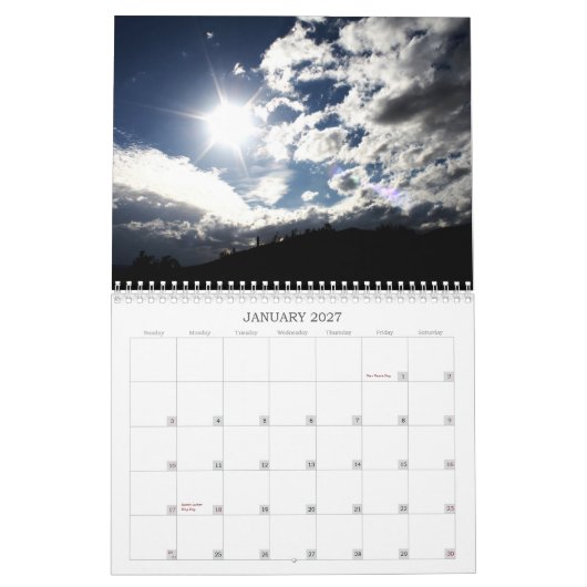 Tucson, Arizona, kalender 2010 (Jan 2027)