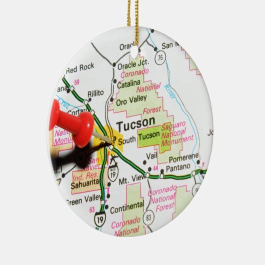 Tucson, Arizona Keramisch Ornament (Rechts)