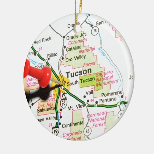 Tucson, Arizona Keramisch Ornament (Links)
