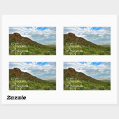 Tucson, Arizona Landschap Rechthoekige Sticker (Vel)