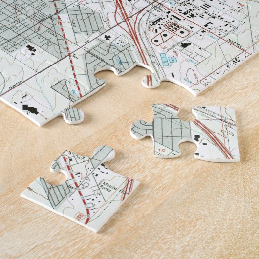 Tucson Arizona Map (1992) Legpuzzel (Zijkant)