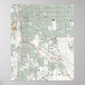 Tucson Arizona Map (1992) Poster (Voorkant)